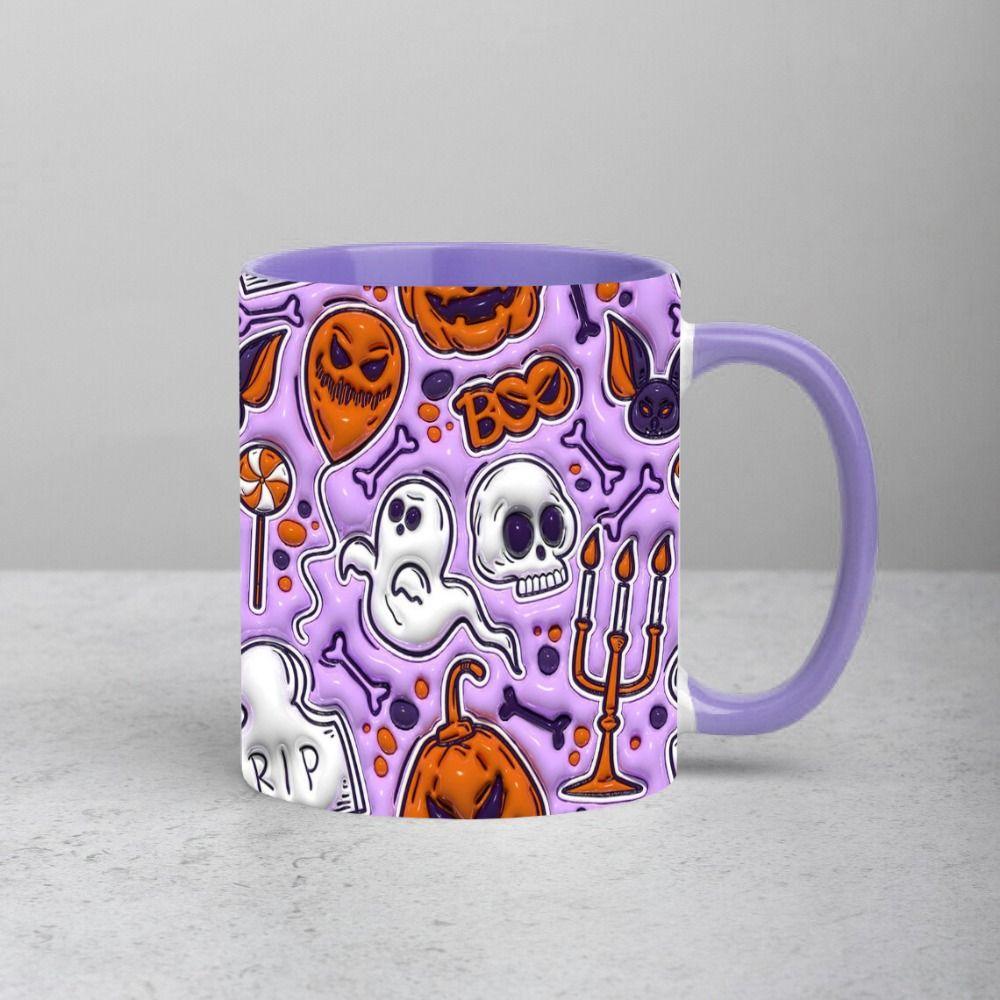 Gift Ceramic Halloween Coffee Mug 3D With Handle Tea Mug Spooky Ghost Mug
