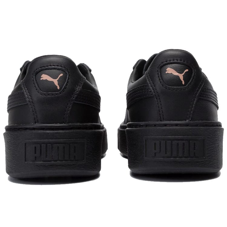 PUMA Basket Platform Metallic PUMA Black Rose Gold Women's 366169-02