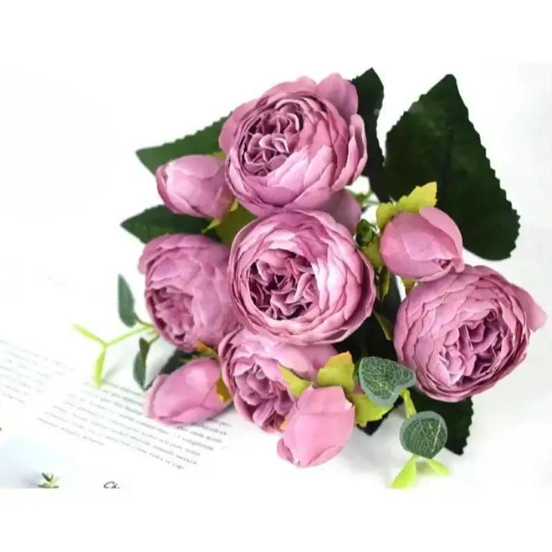 

1 шт. Искусственный цветок Свадебный реквизит для фотосъемки Скандинавский домашний декор 30 см Искусственная персидская роза Эстетические садовые аксессуары Purple