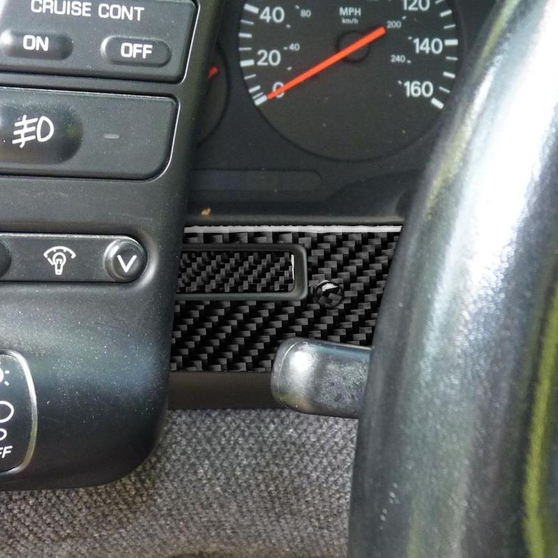 For Nissan 300ZX 1989-1997 Real Carbon Fiber Stickers trument speedometer bottom panel Car Accessories Interior decorative