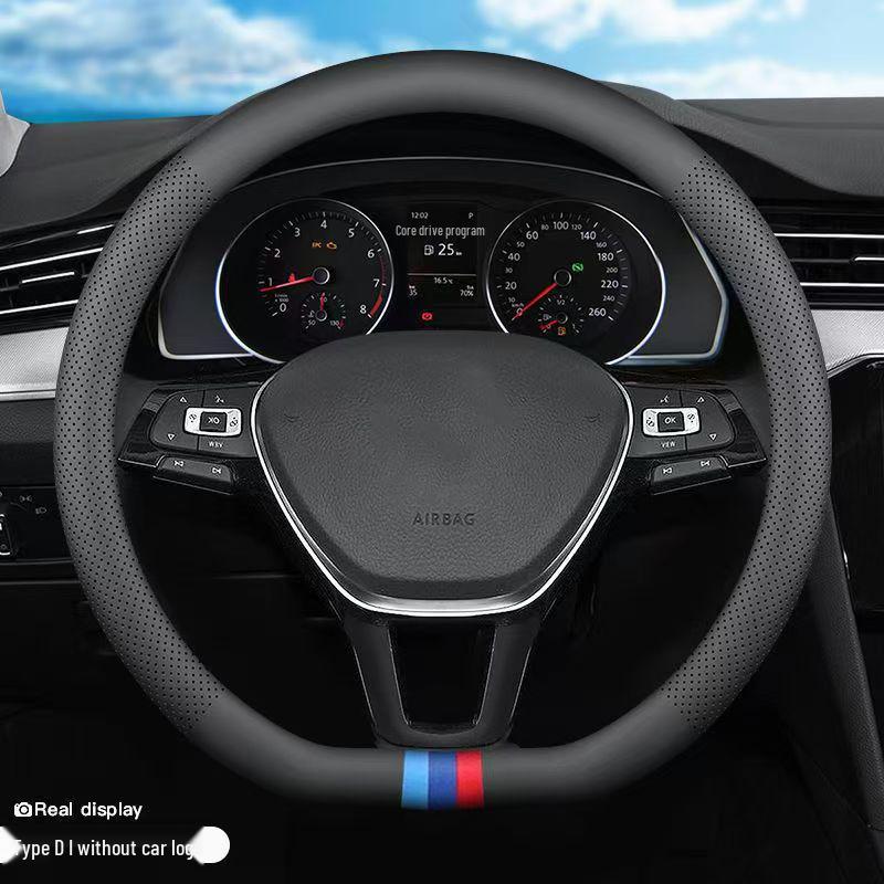 Nappa Leather Ultra-Thin Breathable Steering Wheel Cover for Mercedes C260L/E300L/GLC300L/GLB20
