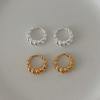 Fashion Jewelry 925 Silver Spiricle Twisted Earring for Women 925 Sterling Silver 18K Gold Plated Hoop Earring Jewelry