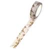 NEW 1X 10M Decor Flower Leaves Japanese Paper Cinta Washi Tape Set for Scrapbooking Masking Tape Cute Journal Kawaii Papelaria