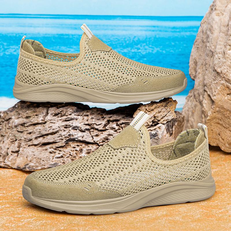 Fashion New Fashion Men Casual Breathable Walking Shoes Flat Designer Antiskid Loafers Classic Hollow Out Soft Bottom Outdoor Sneakers