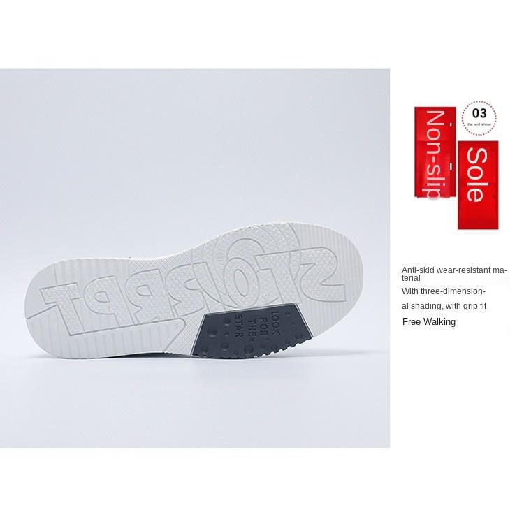 Wiosenne buty męskie oddychające wysokie buty płócienne męskie trendy All Match małe białe buty grube podeszwy sportowe codzienne buty typu board