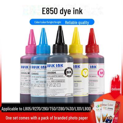 Baidu West E850 Special Dye Ink for Epson L805/R270/290/T50/1390/1430/L101/L800 Printers