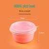 Round High-Grade Takeout Bowl for Ice Jelly, Taro Balls, Grass Jelly, Sago, and Fruit Salad.