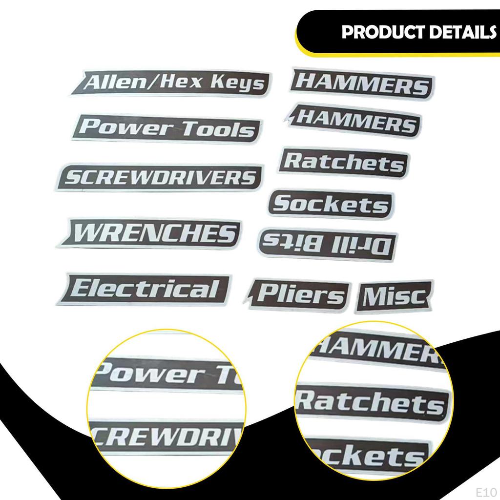 Labels, Tags, Quickly Reusable Metal Drawer Multipurpose for Cabinet Carts And Garage