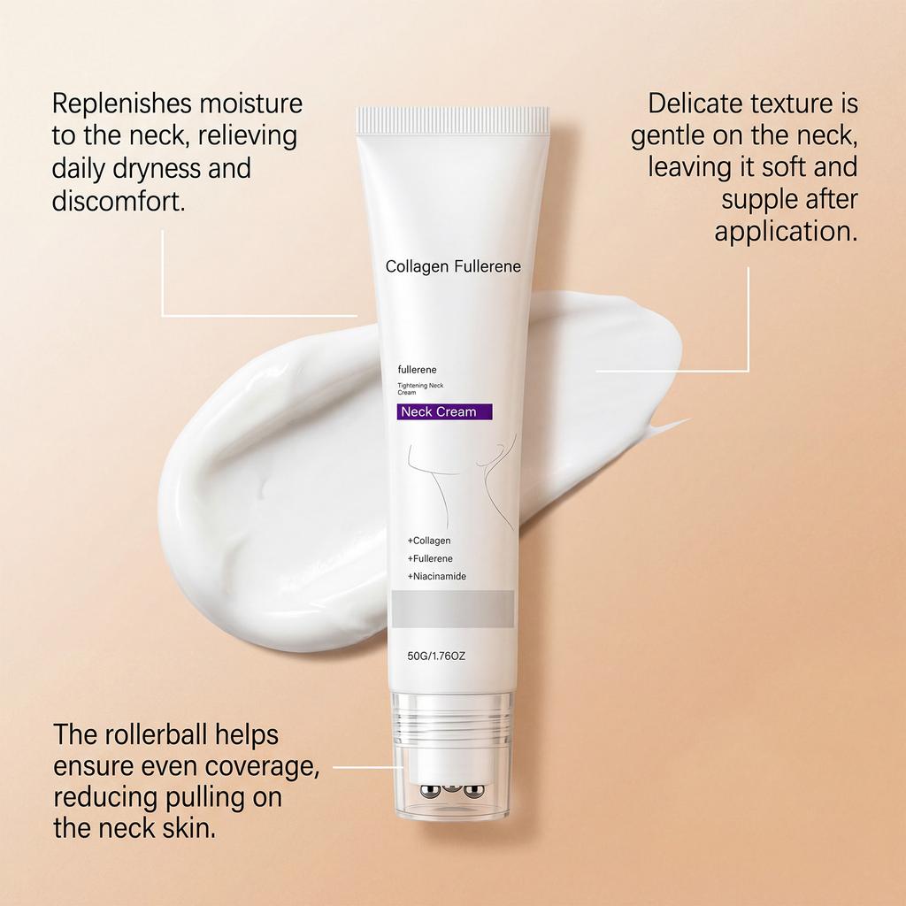 Collagen Moisturizing Neck Cream Nourishes the Neck Skin, Providing Smooth, Moisturized, and Hydrated Care for a Delicate Neck