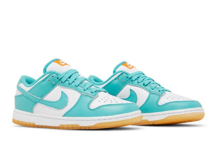 Women's Sneakers Nike Dunk Low Teal Zeal (Women's) White/Washed Teal/Kumquat