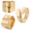 Glossy Wave Bracelet European and American Extremely Simple Style Irregular Opening Bracelet Women's Jewelry