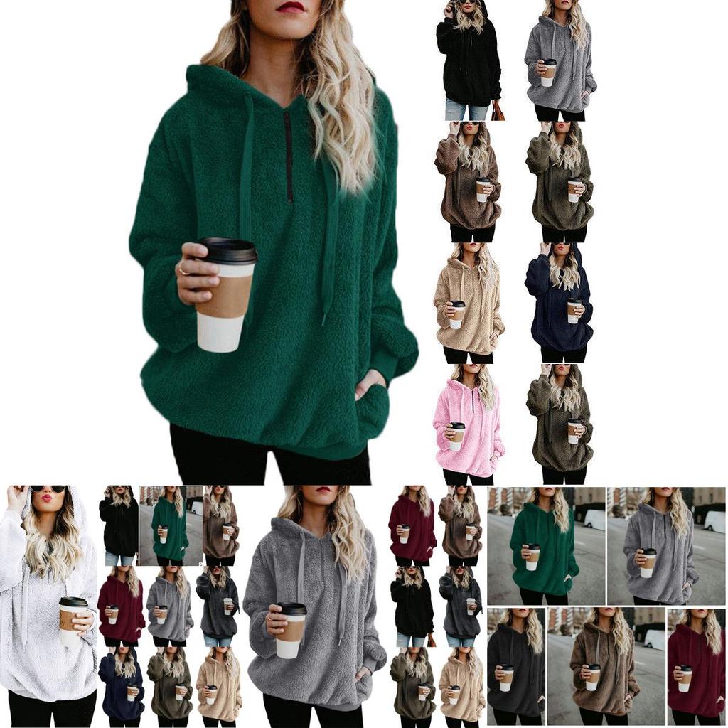 Cozy Fluffy Fur Hoodie For Women With Half-zip For Ultimate Comfort And Warmth