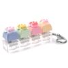 Adorable Cat Paw Stress Relief Keychain Soft Press Sensory Fidget Toy Portable for Office Worker Commute Anxiety Relief