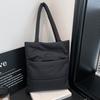 Trendy Cott Filled Shoulder Bag Simple Design Nyl Handle Bag for Daily Use Comfortable and Versatile Texture Storage Bags