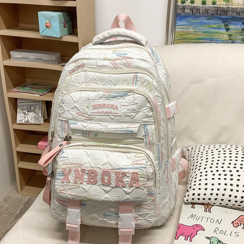 School bag for children, primary school students and girls, high-value two-piece set, large-capacity backpack, fashionable backpack bag.