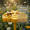 Cute Bee Shaped Bee Butterfly Water Feeder Portable Ground Insert Garden Waterer Outdoor Lawn Yard Decor Bee Drinking Station