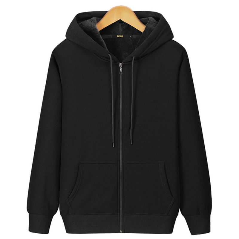 Casual Fashion Solid Color Stitching Hooded Sweatshirt Coat Autumn Men Clothing Jacket Plus Size