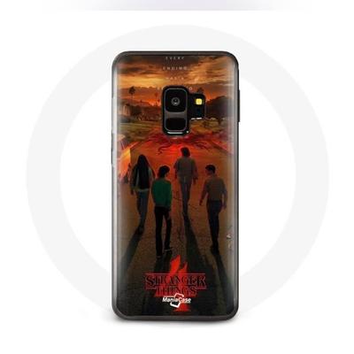 Coque Pour Samsung Galaxy S9 Plus Stranger Things Saison 4 Affiche Art Equipages De La Nouvelle Théo
