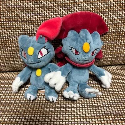 Pokemon Sitting Cuties Plush Sneasel Weavile Stuffed Toy Japan Set 2