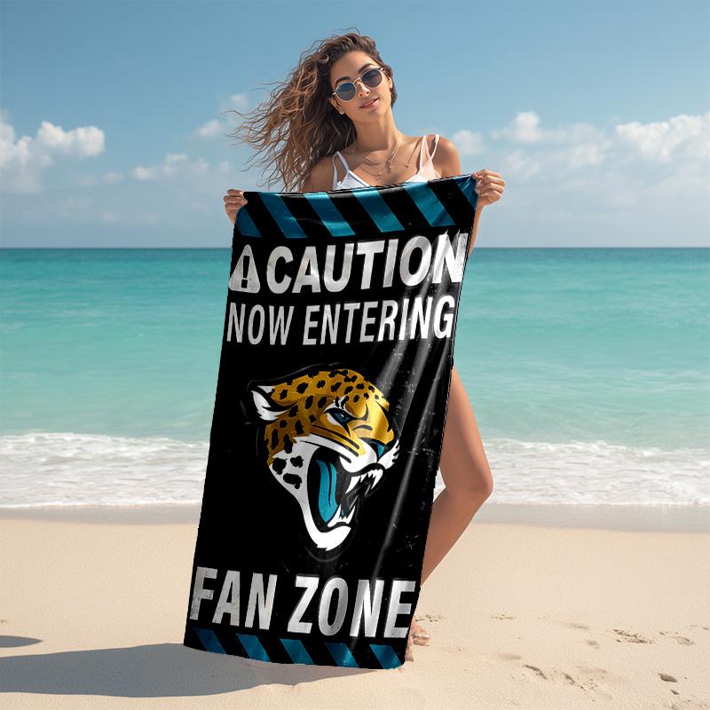 Proof Beach Towel with Jacksonville Jaguars Logo Pattern - Soft,absorbent,quick-drying,machine Washable - Perfect for Swimming,camping,bathing