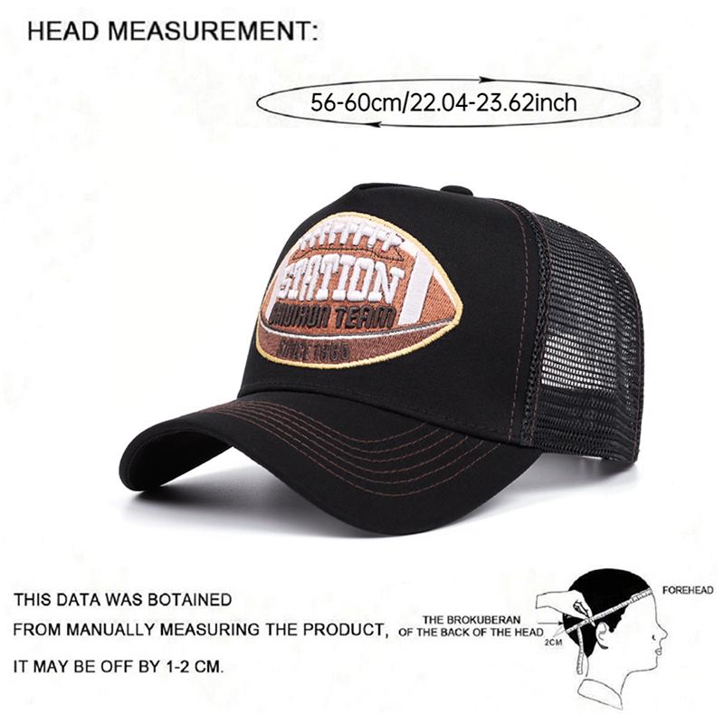 Nieuwe Netten Hoed Station Rugby Geborduurd Trucker Hoed Mannen Straat Hip Hop Hoed Vrouwen Casual Zonneklep Baseball Hoed