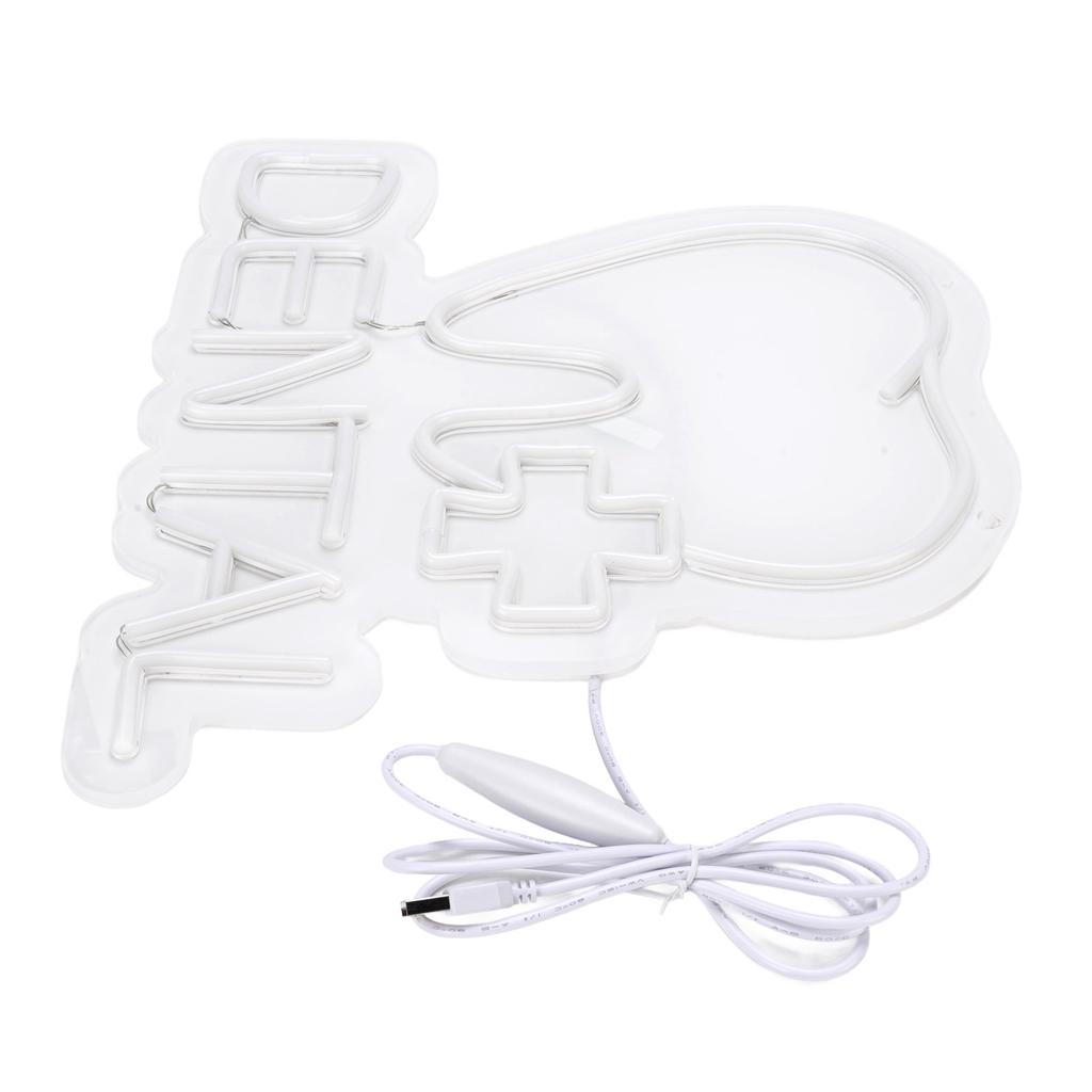 LED Neon Sign Brightness Adjustable Acrylic Panel LED Sign Decor for Theme Party USB Plug in