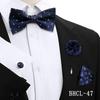 Korean Style 4-Piece Men's Bow Tie & Pocket Square Set for Weddings & Formal Events