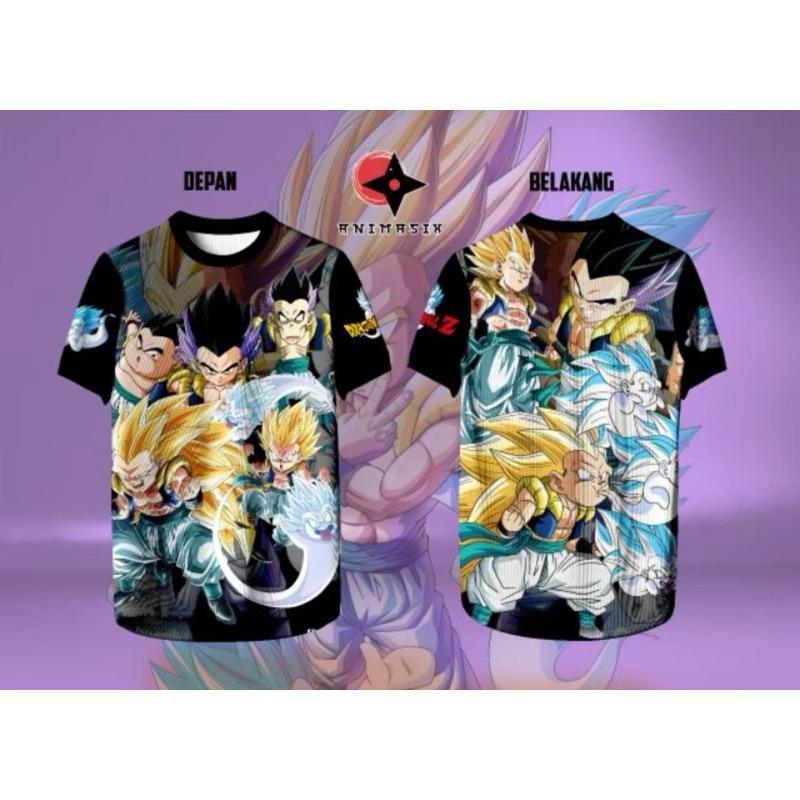 2026 Summer Dragon Ball Retro Fitness T-shirt Men s Oversized 3D Printed Short-sleeved Family S