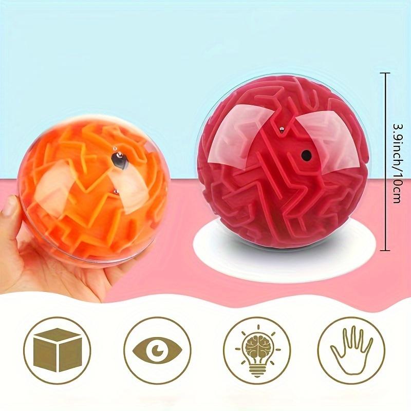 2pcs Maze Ball Puzzle, Brain Teaser Magic Sphere Games, Plastic Brain Teaser Toys for Party, Christmas, Easter, New Year, Mardi Gras - Random Colors