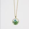 Collar de Resina con Flores Secas Colgante Floral Joyería para Mujeres
