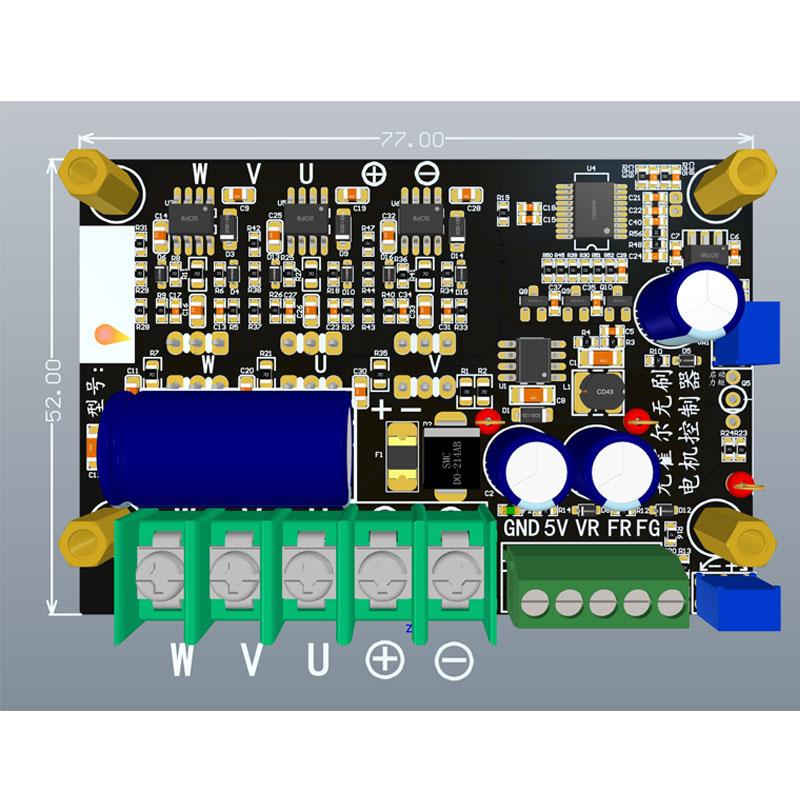 DC11-75V 20A Brushless Motor Driver Board 800W Motor Speed Regulator Motor Governor Forward and Reverse Controller With/No Hall