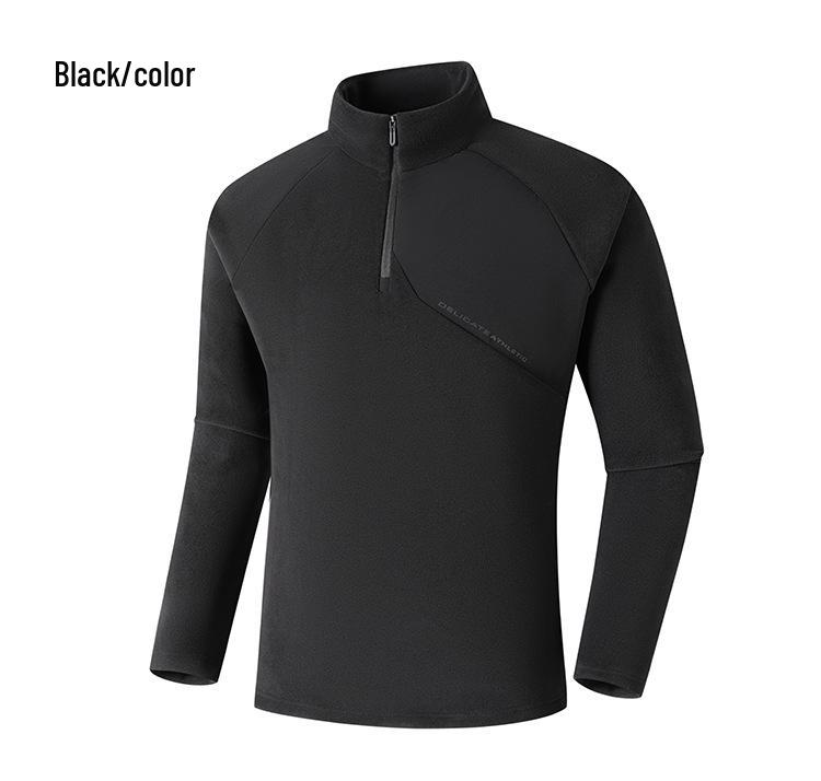 Autumn/Winter Owl Velvet Men's Stand-Collar Zipper Sweatshirt