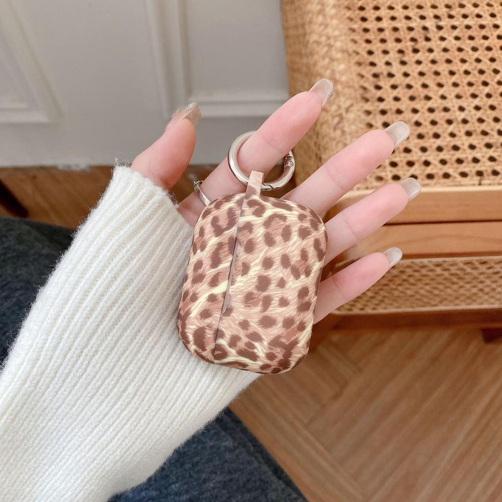 Internet celebrity ins leopard print earphone case for AirPods 1 protective case silicone soft case Apple earphone case batch