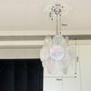 French Artisan Glass Chandelier - Vintage Crystal-Embellished Lighting for Restaurant, Living Room & Bedroom Decor