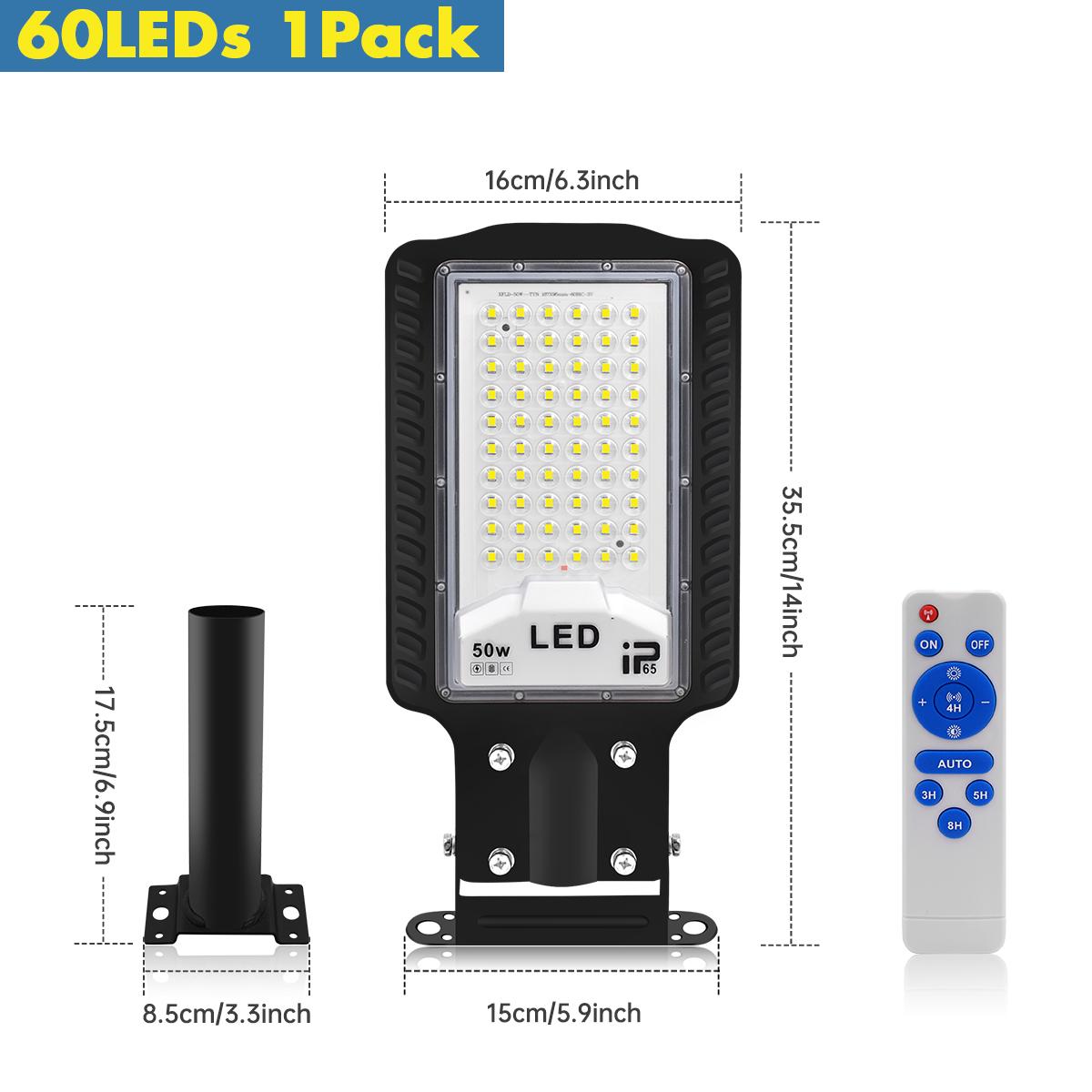 

50 Вт Солнечный уличный светильник 1000 люмен Солнечный светодиодный светильник с дистанционным управлением Солнечные прожекторы безопасности для двора, улицы, сада, стены