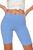 Ribbed Cycling Leggings with High Waist Fit Sports Tights MORAJ L/XL blue