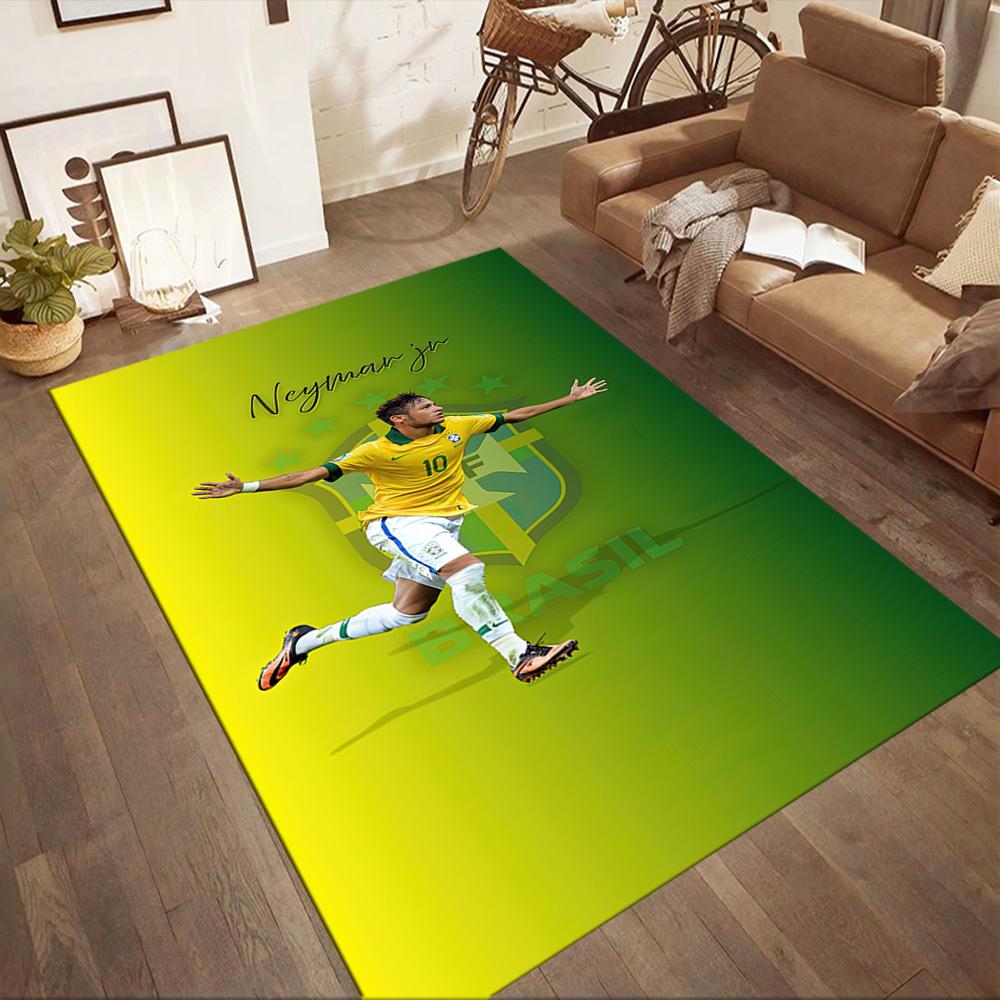 Quadratische Teppiche mit brasilianischen Fußballstars sind eine großartige Wahl für Wohnzimmer, Schlafzimmer, Heimdekoration und als Geschenke.