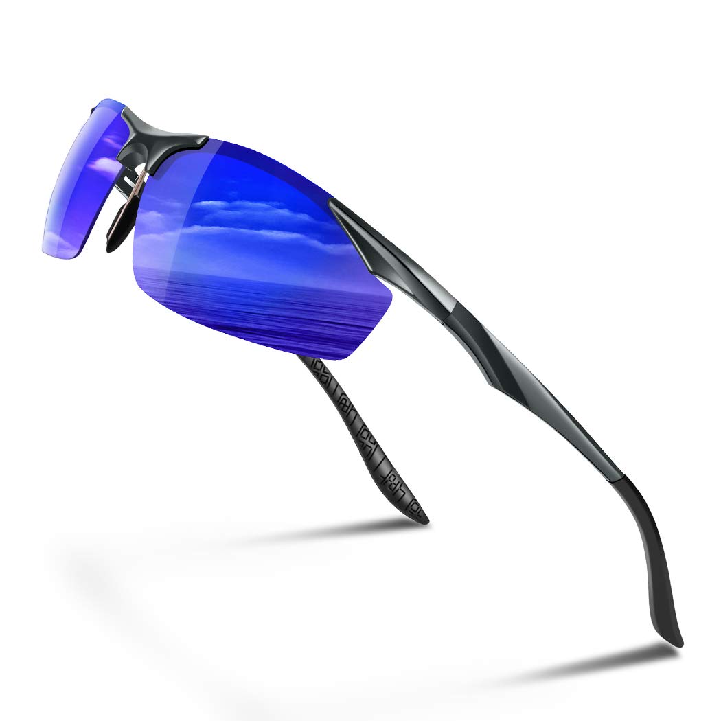 

Glazata Polarized Sports UV400 Perfect for Night and Driving Sunglasses, Ultra-Lightweight Metal, Protection, Driving, Baseball, Cycling, Fishing,