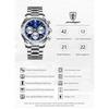 POEDAGAR Luxury Man Watch Waterproof Chronograph Luminous Wristwatch Stainless Steel Men Quartz Watch Casual Clock