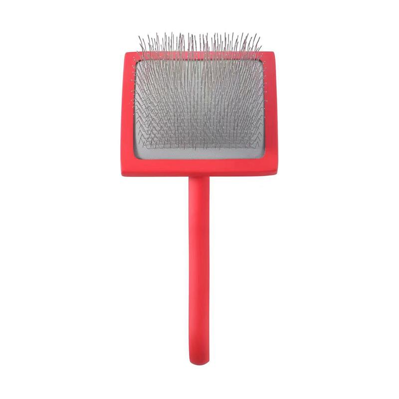 Spazzola per rimuovere i peli per toelettatura di animali domestici Spazzola per capelli manuale per bellezza domestica Manico lungo Rastrello per deshedding riutilizzabile professionale