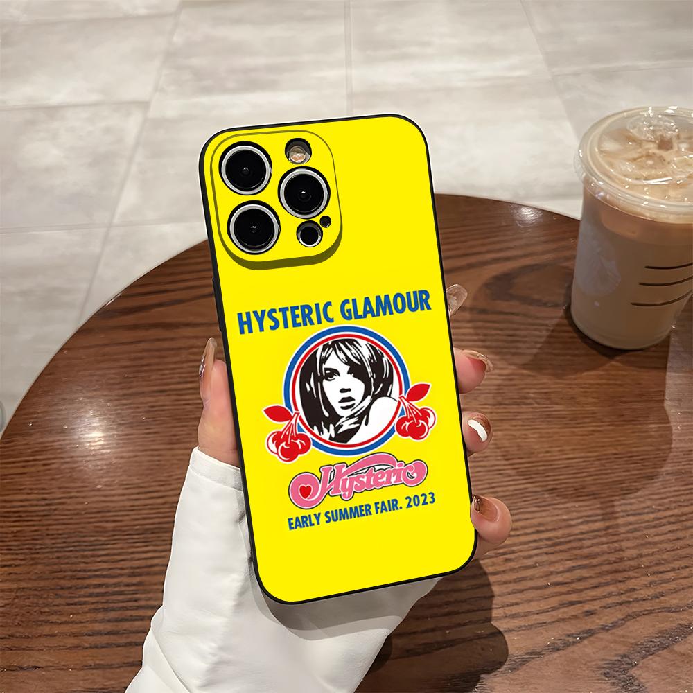 H-Hysteric Glamour Girl Phone Case For 17 Pro Max Iphone 14 Pro Max 12 16 15 13 Pro 11 Xr X Xs 8 7 Plus Back Cover