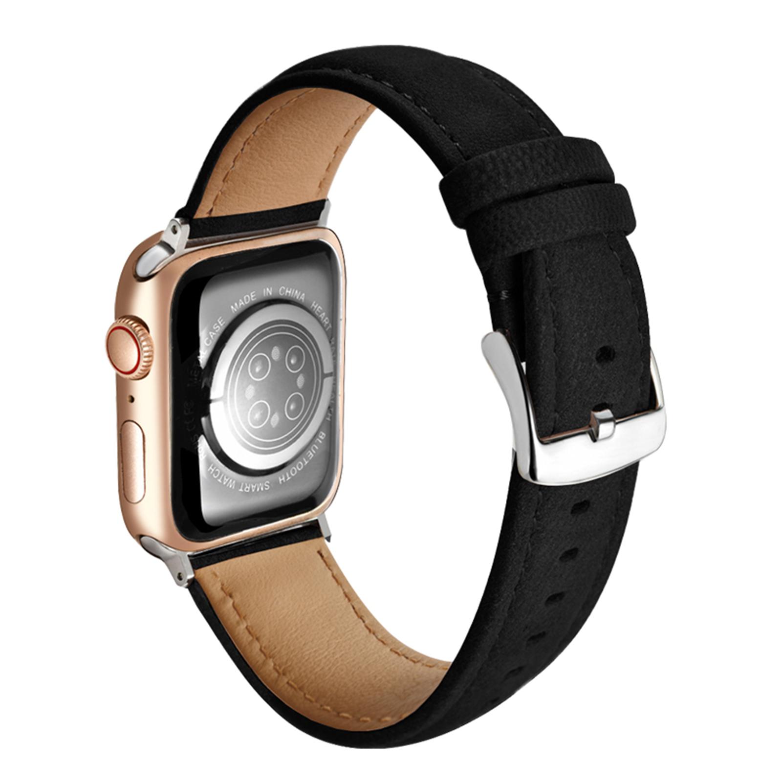 

Верхній шар зі справжньої коров ячої шкіри Ремінець для Apple Watch Series 11 10 42 мм/9 8 7 41 мм/SE3 SE2 SE 6 5 4 40 мм/3 2 1 38 мм Годинниковий ремінець зі швидким зняттям