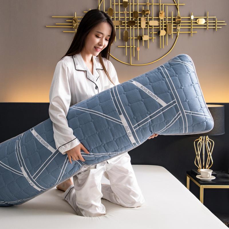 Cotton Padded Long Pillowcase Waterproof Pillowcase for Two People Thickened and Lengthened By 1.2 Meters 1.5M1.8 Household Long Pillowcase