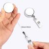 Anti-Lost Retractable Badge Reel Namensschild Leicht zu ziehen Schnalle ID Badge Holder Arzt Krankenhaus