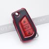 3 Buttons TPU Leather For Toyota Highlander Camry RAV4 Aygo Yaris Car Flip Key Cover Case Auto Shell Holder Fob Bag Keychain