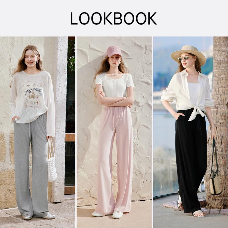 Women's High-Waist Straight Leg Casual Trousers
