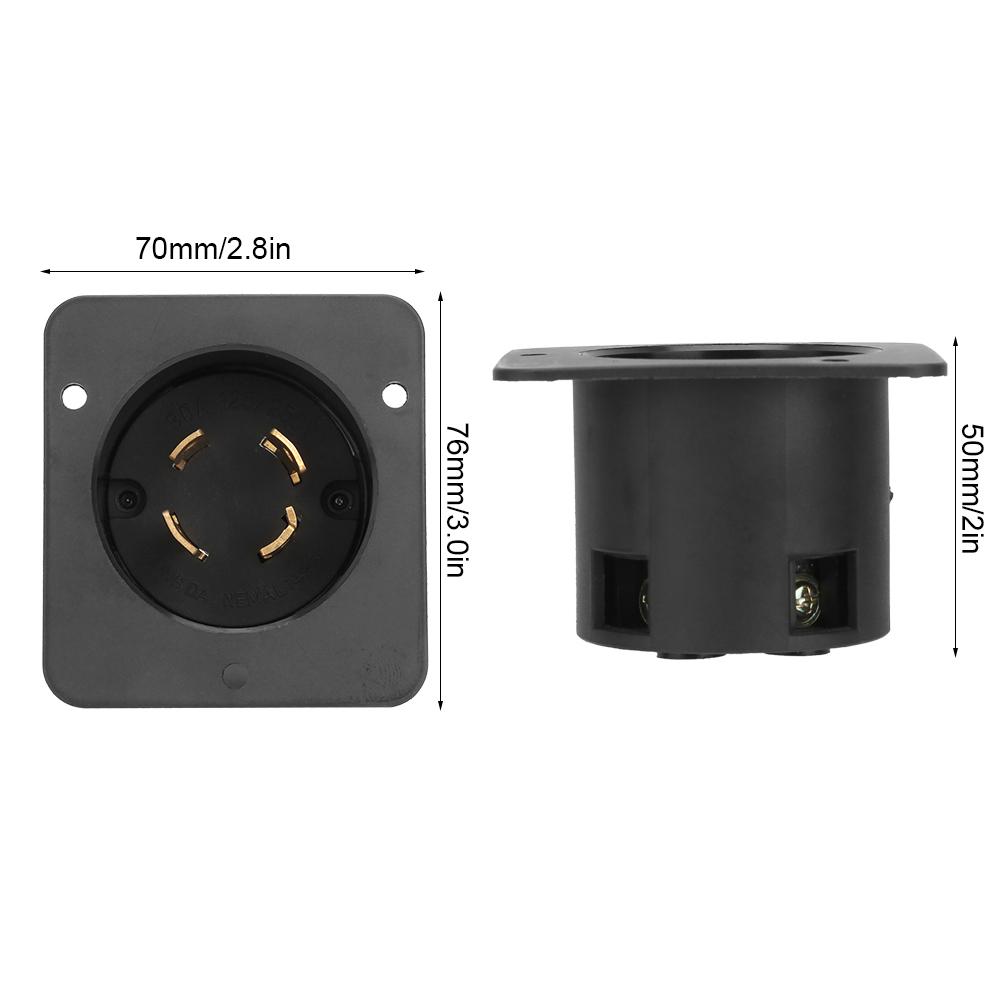 NEMA L1430C 4Hole  Socket Plug 30A  UL Listed Industrial Generator Plug