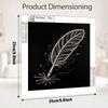 DIY Feather Pearl Diamond Painting Set with Frame. 3D Pearl Beads. Home Wall Decor