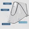 2025New Waterproof Rain Cover For Prams Pram Accessories Transparent Dust Cover Open Zip Umbrella Rainy Season Waterproof