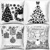 Christmas Themed Pillowcases Car Accessories Office Santa Claus Living Room Sofa Home Pillowcases